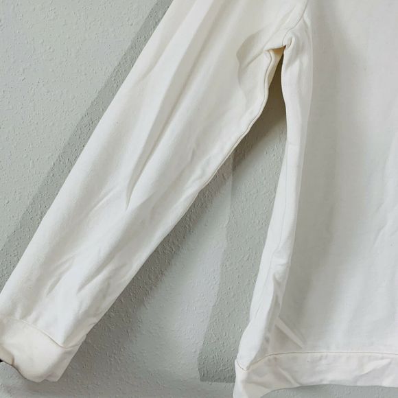 Loft Cream Beaded Collar Pullover Sweater Top - Picture 5 of 6